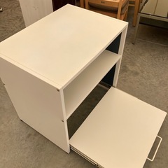 【OF-26】中古 スチール棚 サイドワゴン スライドテーブル プリンター台 ファイルワゴン 複合機　検)事務机　オフィス チェア　会議 椅子　ロッカー　ミーティングテーブル　応接ソファ 店舗 事務所 什器　書庫 本棚 ラック デスク スチール 美品多数 格安 【中古オフィス家具】の画像