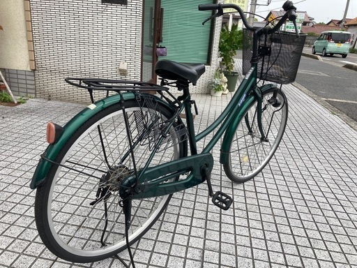 【26インチ自転車】変速なし　前後タイヤ新品❗️若林自転車　浜大津店　SALE中❗️