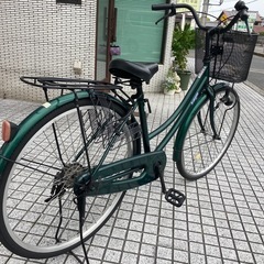 【26インチ自転車】変速なし　前後タイヤ新品❗️若林自転車　浜大津店　SALE中❗️の画像