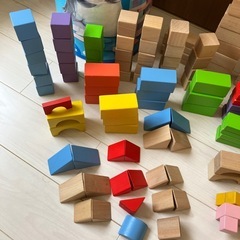 積み木　145コ程度の画像