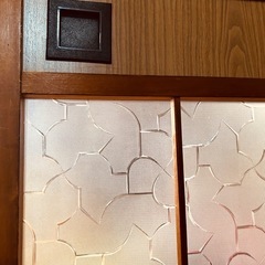 【引越し迄】木製 レトロ 造作建具 古民家 ガラス戸 建具 引き戸 アンティークの画像