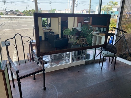 大きな鏡　業務用　美容室