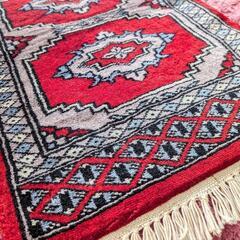 パキスタン手織絨毯 30x90cmの画像