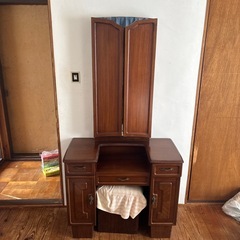 【レトロ】木製化粧箪笥