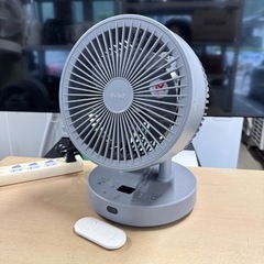 【新品同様‼️】定価10,780円 クワッズ 2024年製 ~24畳 3Dサーキュレーター 静音DCモーター リモコン付き グレー♪の画像