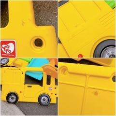 スクールバス 滑り台付き　大型 幼児 子供 玩具 おもちゃの画像