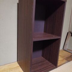 棚　2段　木目調　2個
