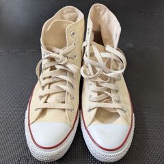 【CONVERSE オールスター サイズ27（ハイカット） ベージュ】の画像