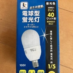 電球型蛍光灯　40ワット形　昼光色