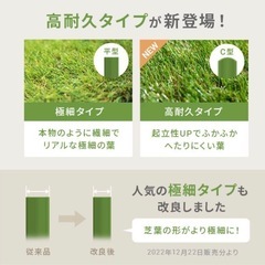 人工芝2m×10m 防草シート付き　未開封　　　の画像