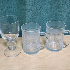 レトロ　コカコーラグラスとジョッキグラス