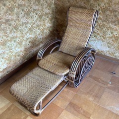 ラタンの椅子　昭和レトロな椅子　さしあげます