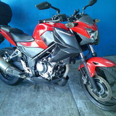 HONDA CB250F-A 赤 エンジン始動動画 自賠責保険で...