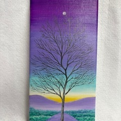 守口みやびのアクリル画「樹」