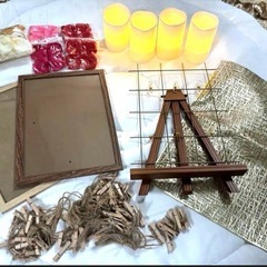 【結婚式グッズ】ウェルカムスペースを華やかに！一式＋αお安く譲りますの画像