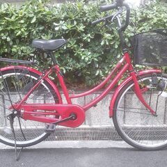整備済み中古自転車　24インチ　税別￥7.980-　軽快車　赤5...