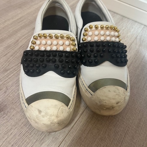 FENDI KARLITO カールラガーフェルド レザー スリッポン スニーカー