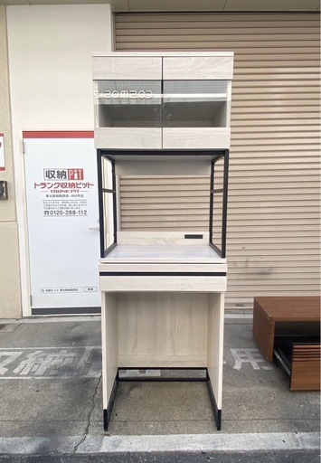 A551♠️キッチンラック キッチンボード レンジ台 幅60「コンセント付き」