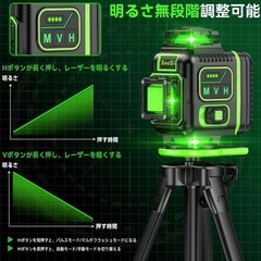 新品未使用 レーザー墨出し器 三脚付きの画像