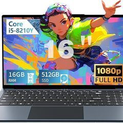 ノートパソコン Core i5-8210Y ノートPC 16イン...