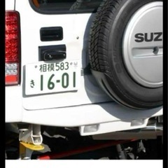スズキ ジムニー JB23用のFRP製スペアタイヤブラケット移動...