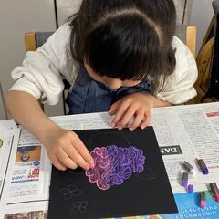 チョークアート🎨キッズコースの画像
