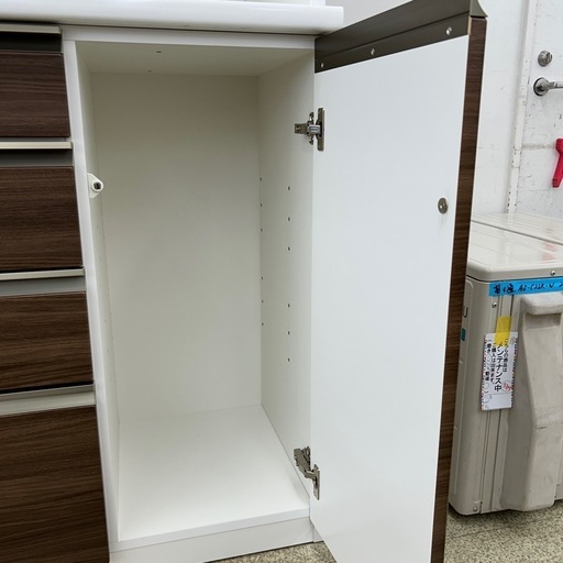 松田家具 レンジボード ※右下収納の棚板、ダボなし TJ12067