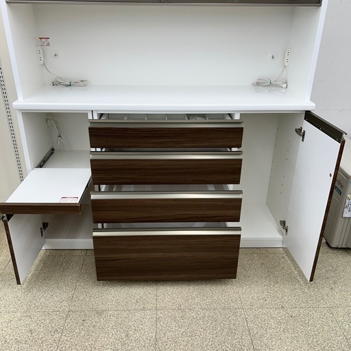 松田家具 レンジボード ※右下収納の棚板、ダボなし TJ12067