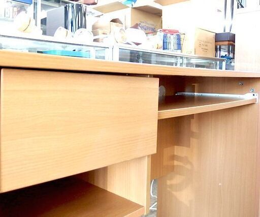 パソコンデスク 幅120cm コンセント付き ニトリ トミー2 デスク LBR