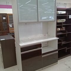 ★ジモティ割あり★ 綾野製作所 食器棚 ホワイト W120.5×...