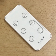【新品同様‼️】定価14,080円♪ クワッズ 2023年製 充電式 3Dサーキュレーター 静音DCモーター リモコン付き ホワイト♪の画像