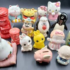 【M793】貯金箱/まとめ売り/陶器・プラスチック/キャラクター...