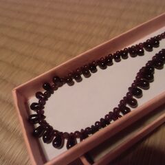 《価格ご相談可能》ガーネット ネックレス （留め具なし）お譲りします。の画像