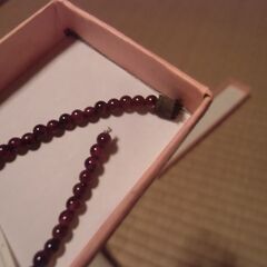 《価格ご相談可能》ガーネット ネックレス （留め具なし）お譲りします。の画像