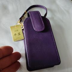 日本製　牛革スマホケース　ポーチ