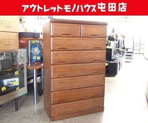 7段チェスト 衣類収納 箪笥 タンス カントリー調 ☆ 札幌市 北区