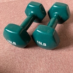 【売ります】ダンベル 15lbs　Amazonベーシック