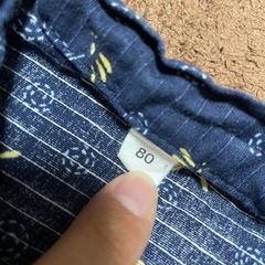 甚平 ベビー ロンパース トンボ柄 80cmの画像