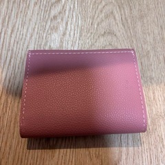 ピンクミニ財布 三つ折財布の画像