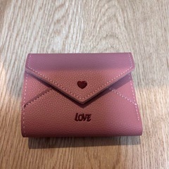 ピンクミニ財布 三つ折財布