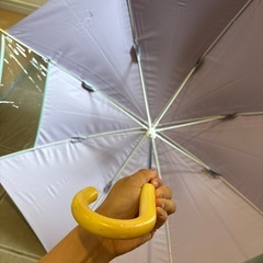 小学生　女子　雨傘　日傘　　　の画像