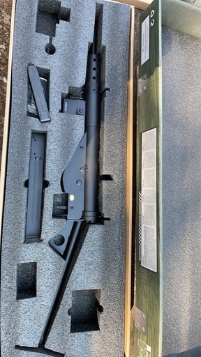 【未使用】エアガン:AGM STEN MK2 ステンガン　予備マガジン付き