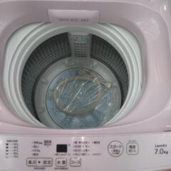 ★ジモティー割引有★ AQUA 7kg全自動洗濯機 AQW-GS7E8(P) 2021年製 中古品の画像
