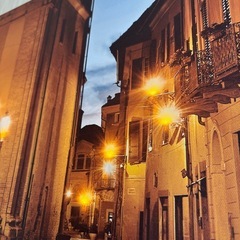 ニトリ　LED  アートポスター　キャンパス　光るの画像