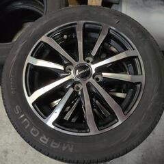 バリ溝　155/65R14タイヤ、ホイール4本セット