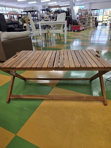 ニトリ レクシー 引出し付き木製ローテーブル『美品中古』【リサイクル