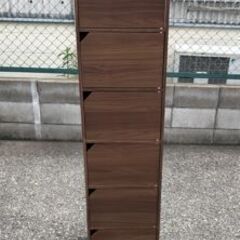 JM19880K)6段収納棚<幅：約37cm 奥行：約39cm ...