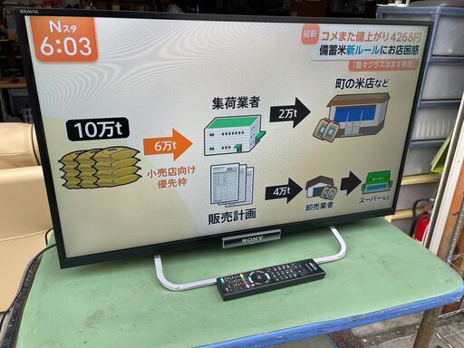 SONY BRAVIA KDL-32W600A 動作品 Wi-Fi リモコン フルハイビジョン