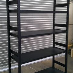 OKAMURA　ブラックフレームスチール棚の画像