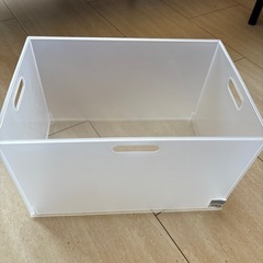 【未使用品】バスケット Nインボックス レギュラー クリア1箱+キャスター
